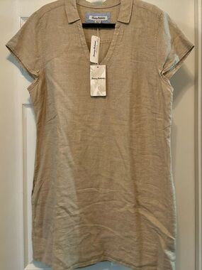 Tommy Bahama Two Palms Short Sleeve Linen Dress